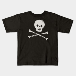 Cute funny skull death danger Kids T-Shirt